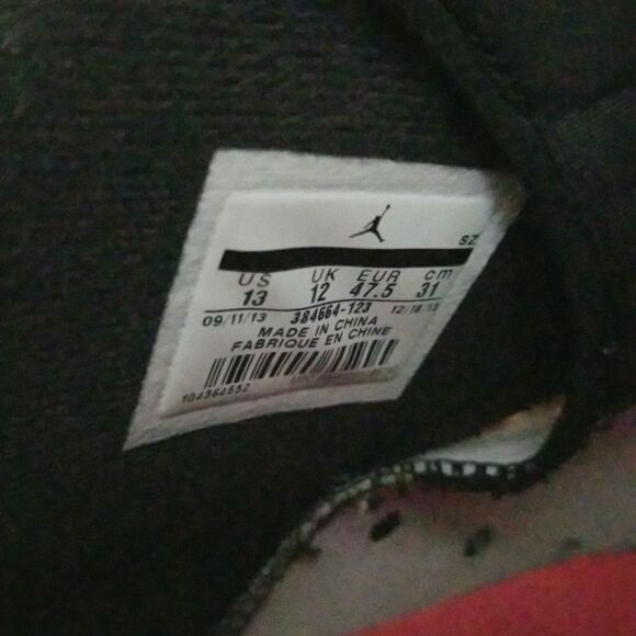 2013 Mens Nike Air Jordan Retro 6 "White Infrared 2014" Shoes! Size 13 - Picture 7 of 9